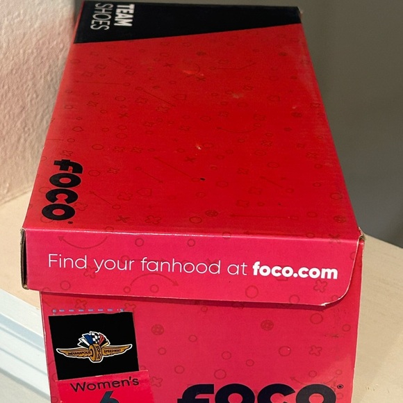 FOCO Indianapolis Speedway  "Low Top Sneakers"Slip On Shoes Womens Sz 6 NEW - Picture 9 of 9